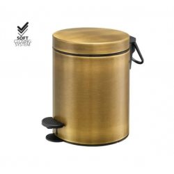 Χαρτοδοχείο Ορειχάλκινο Bronze Ματ Retro Soft Close 5lt 90680-M25